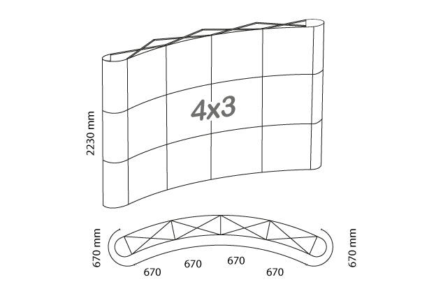 Pop Up Magnético Curvo